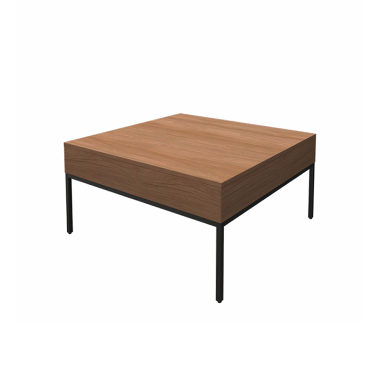 Mesa de centro de madeira quadrada