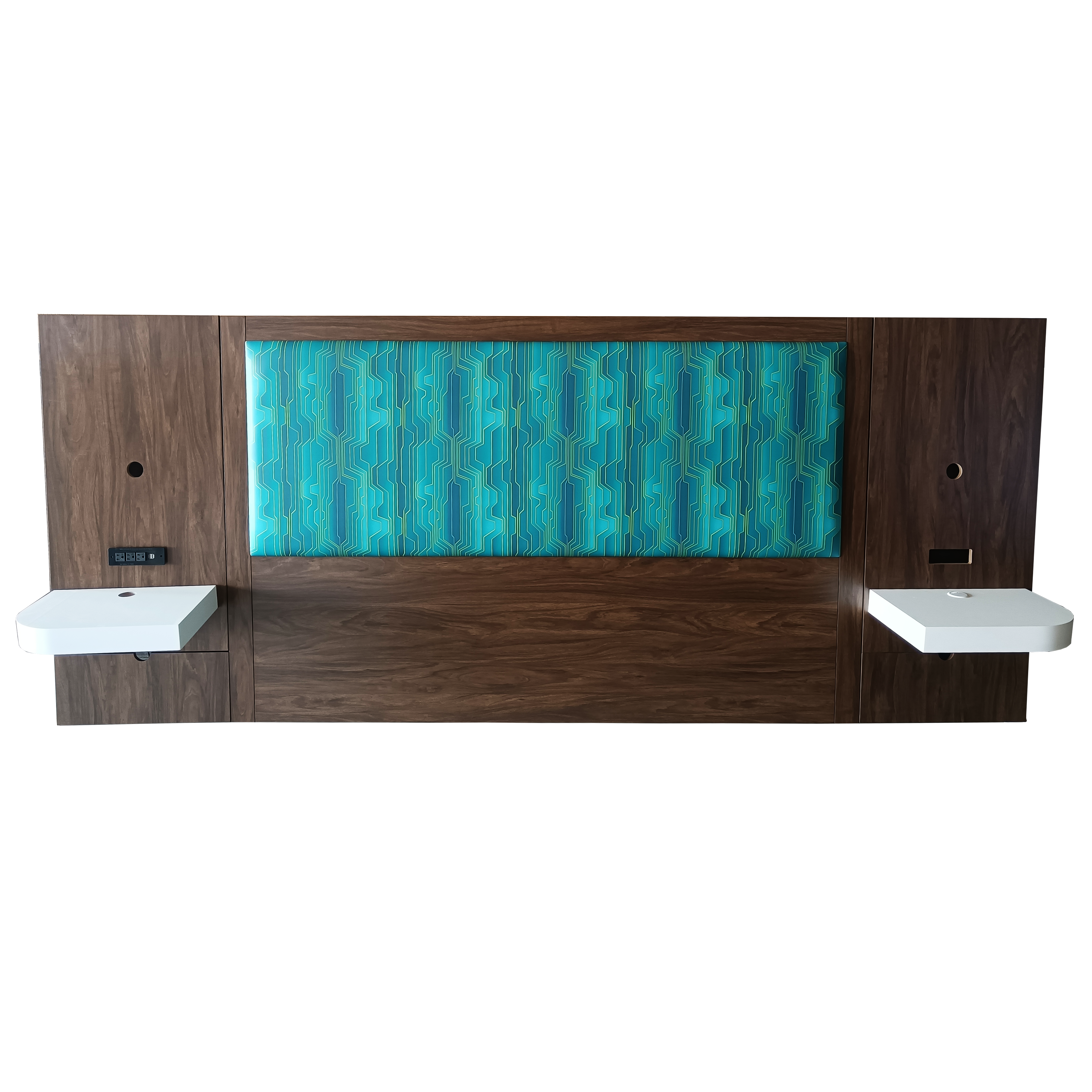 KING HEAD BOARD WITH NIGHTSTAND King Head Board com mesa de cabeceira