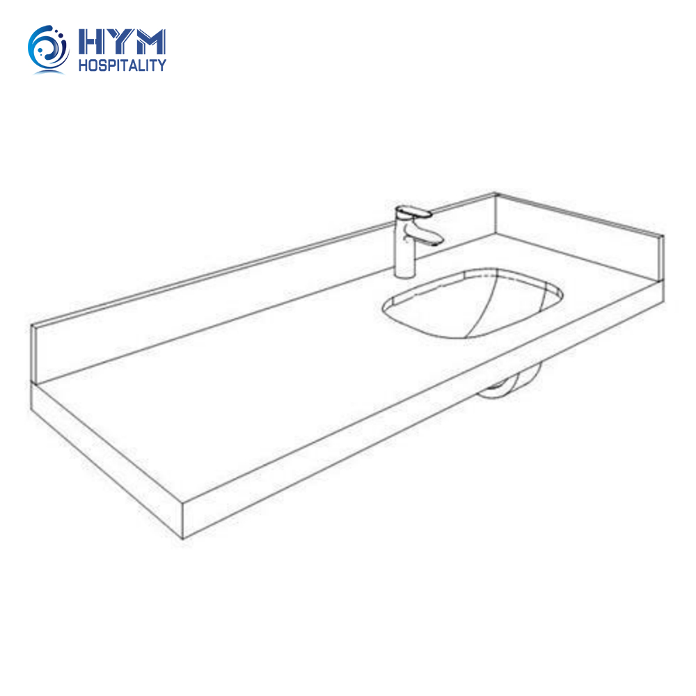 CG-219 Vanity Top para Bases de Vaidade de Estúdio Hotel Guestroom Candlewood Suites