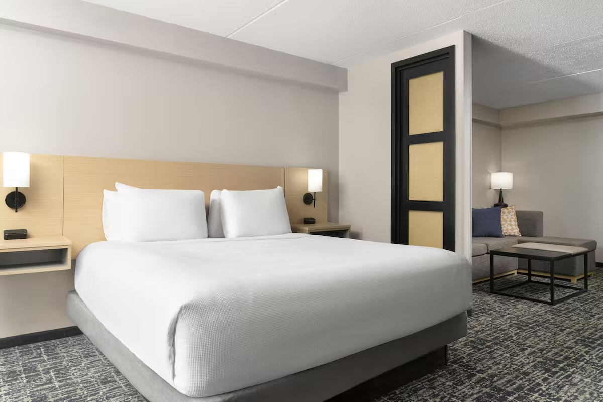 Edredons de plumas, mesa, espa&ccedil;o de trabalho para laptop, cortinas blackout (1)