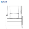 GR -107 Hilton Garden Inn Hotel Frelge Chair - Pequeno