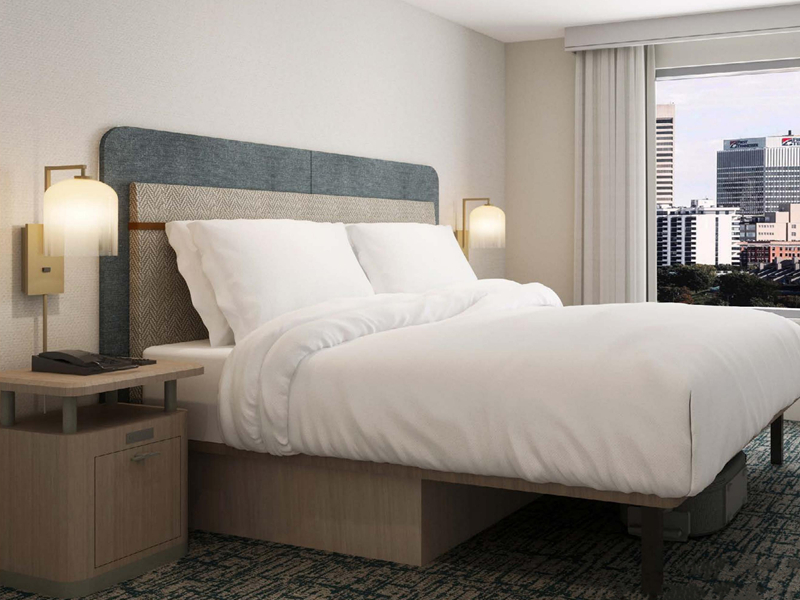 Conjunto de quarto com móveis de hotel moderno Homewood Suites