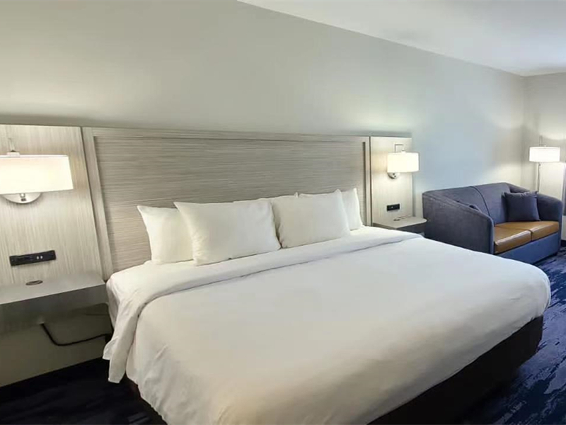 Mobília de quarto de hotel simples e durável do Quality Inn u0026amp; Suites